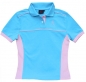 Preview: Polo-Shirt, blau/pink