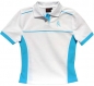 Preview: Polo-Shirt, weiß/blau