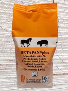 BETAPAN® plus Ergänzungfuttermittel für alle Tiere bei Vitaminmangel