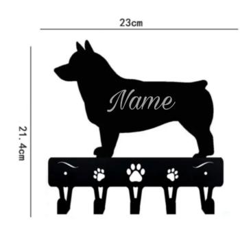 Leinenhaken Metall personalisierbar Pembroke Corgi