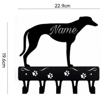 Leinenhaken Metall Greyhound Whippet -