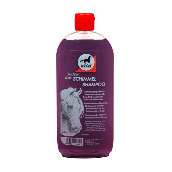 Leovet Milton- Weiß Schimmel Shampoo- pflanzliche Proteine für ein weißes Pferd