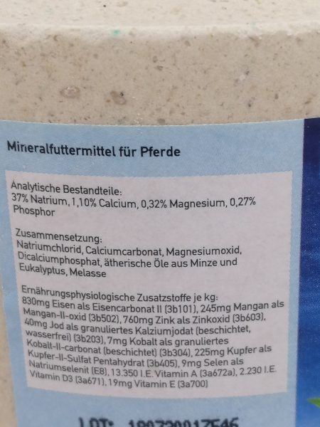 MultiVitamin BRONCHIAL Mineralleckstein, 3kg