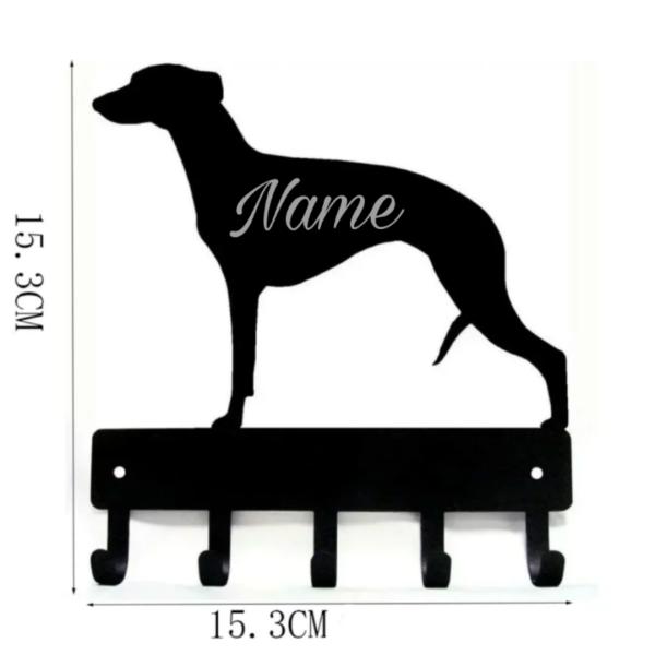 Leinenhaken Metall Greyhound Whippet