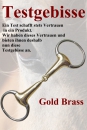 Testgebiss in Gold Brass